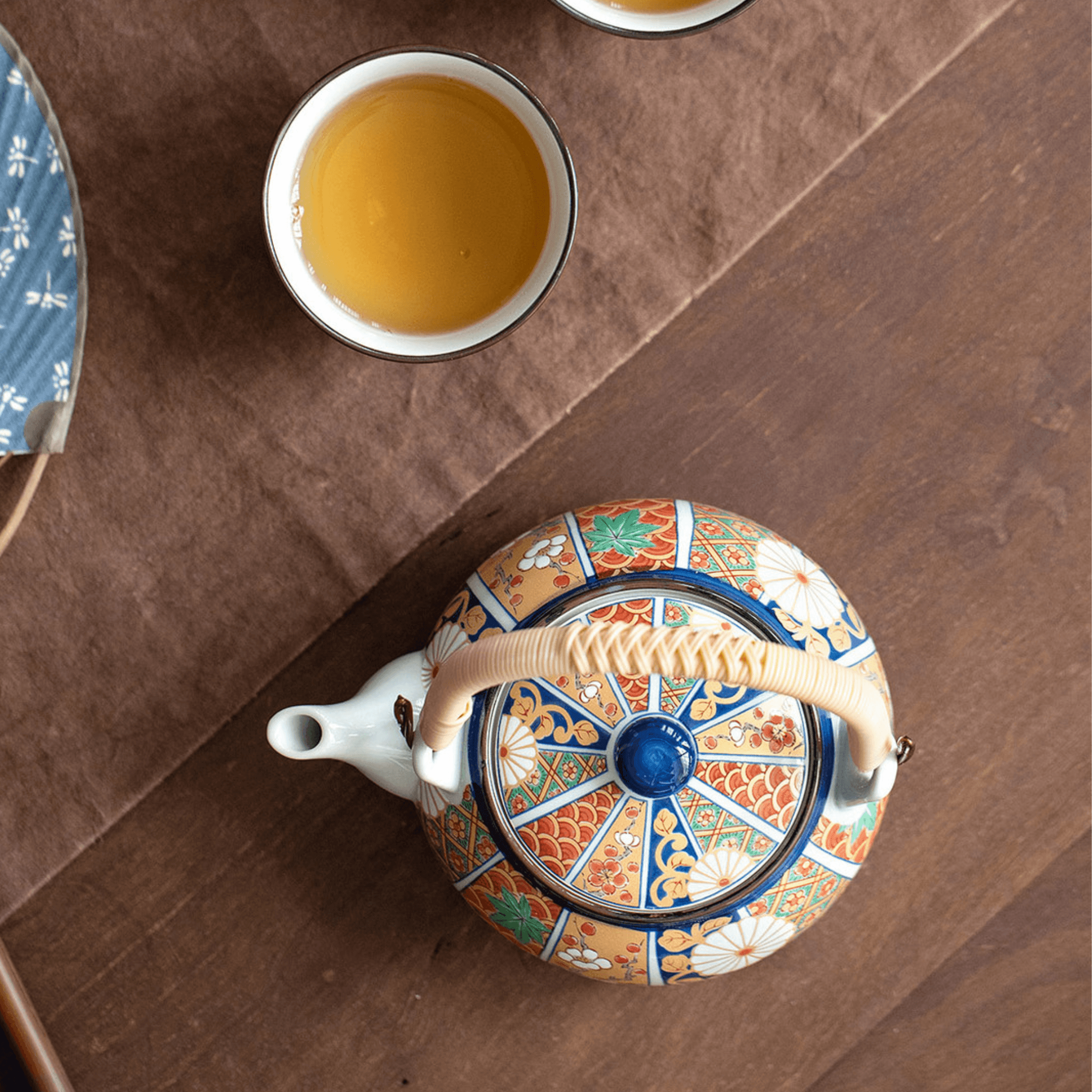 Japanesse Imari Series Handcrafted Tea Cups - MASU