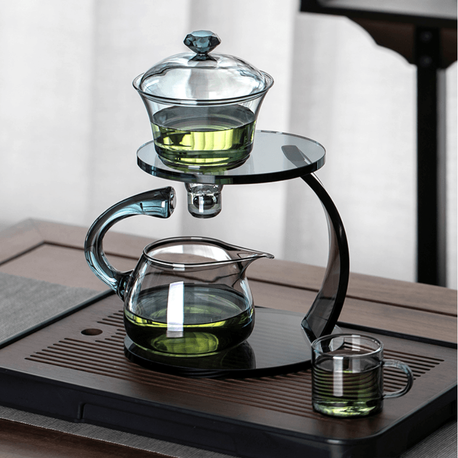Glass Tea Brewing Set With Magnetic Automatic Dispenser - MASU