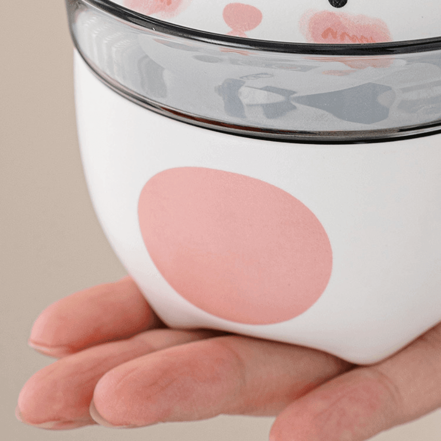 Ceramic Bunny Tea Set With Carrying Case - MASU