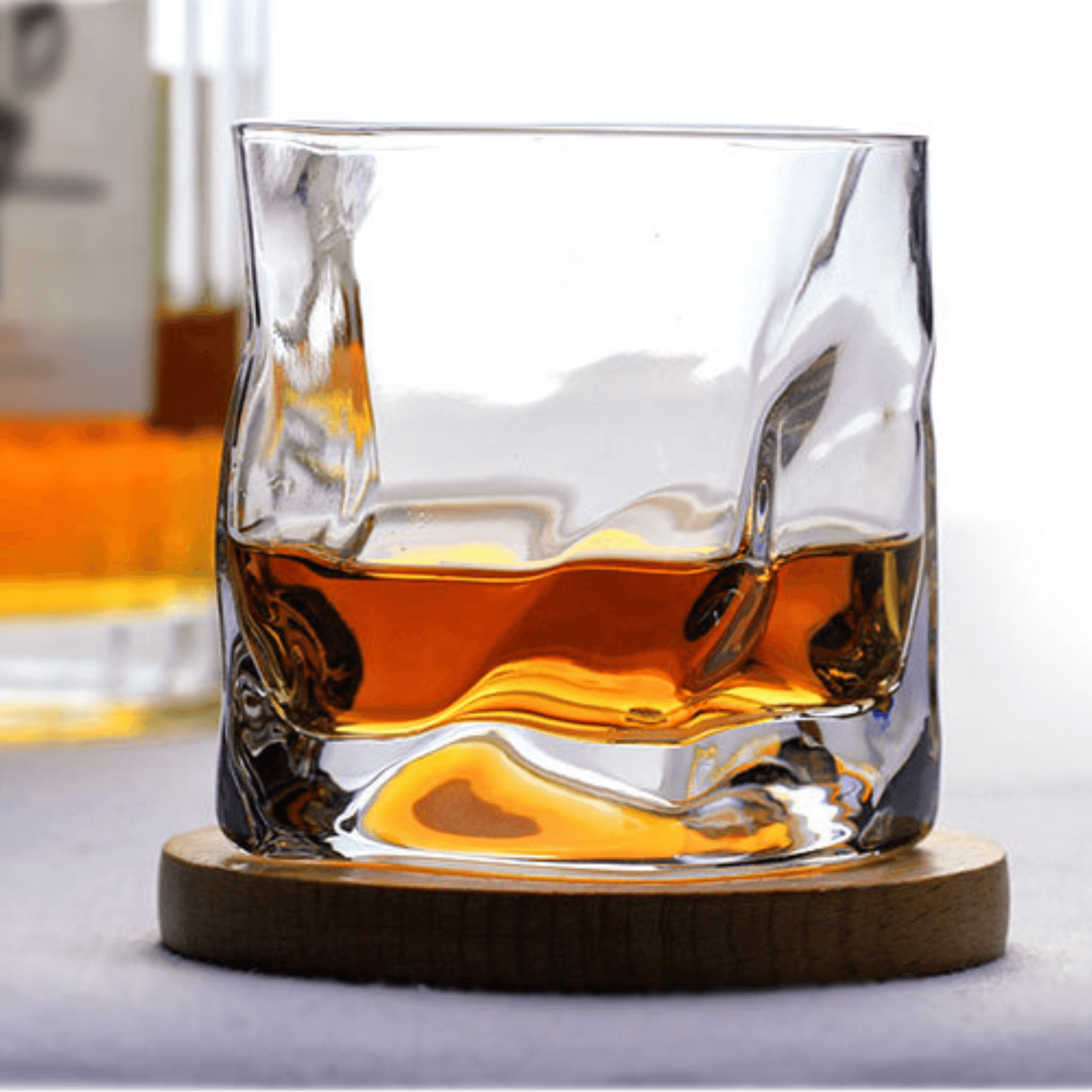 Japaneese Edo Kiriko Crumple Body Whisky Glass - MASU
