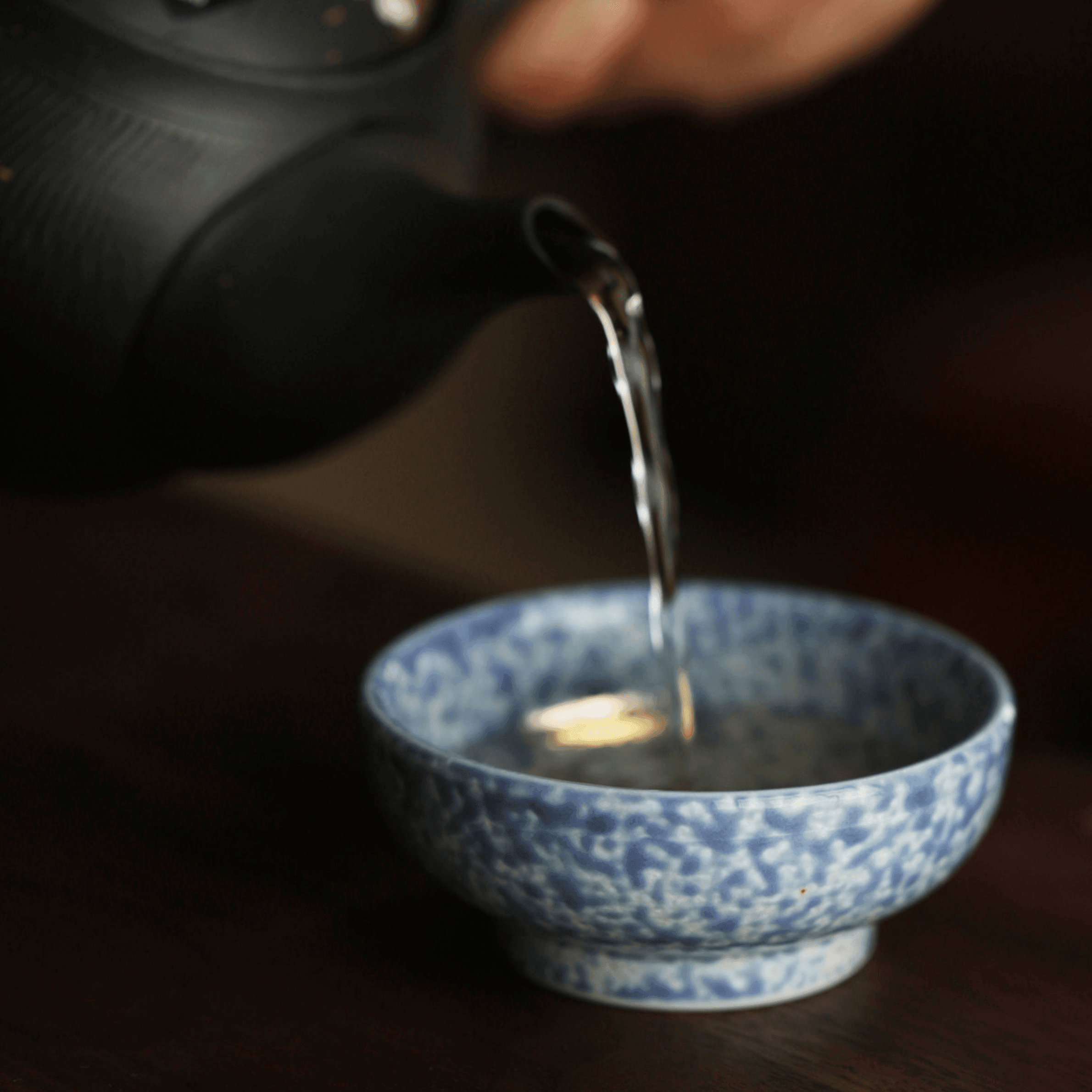 Touetsugama Japanese Golden Glazed Tea Set - MASU