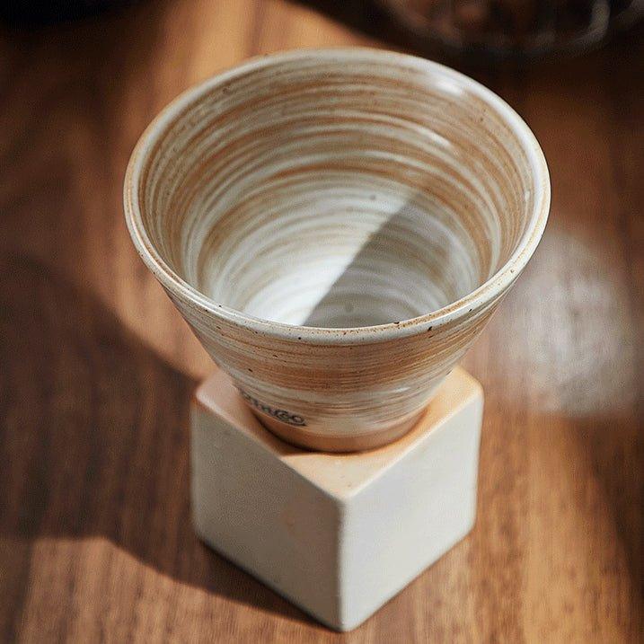 Handcrafted Cone Shaped Ceramic Coffee Cups - MASU
