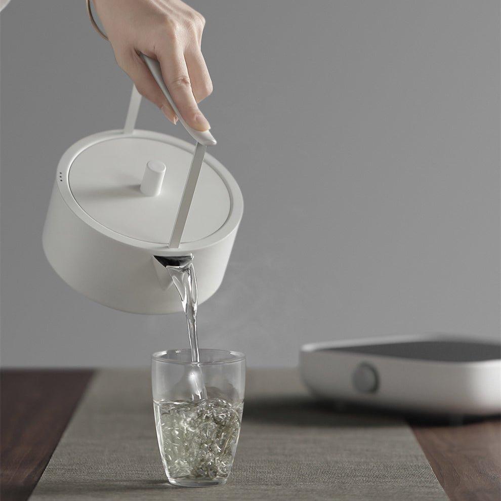 Minimalistic White Stainless Steel Torii Water Boiler - MASU