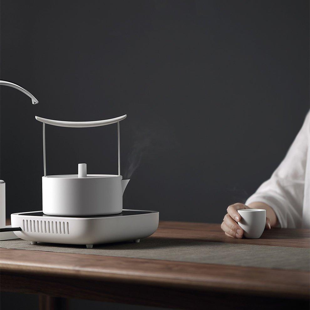 Minimalistic White Stainless Steel Torii Water Boiler - MASU