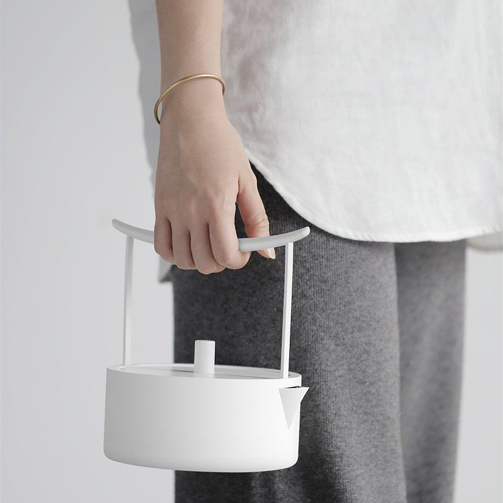 Minimalistic White Stainless Steel Torii Water Boiler - MASU