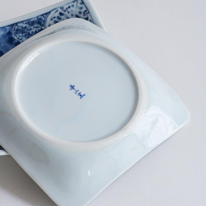 Japanese Handcrafted Mino Ware Ceramic Square Plates - MASU