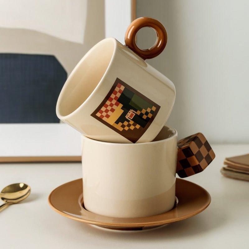 Ceramic Mosaic Art Themed Coffee Cup Sets - MASU