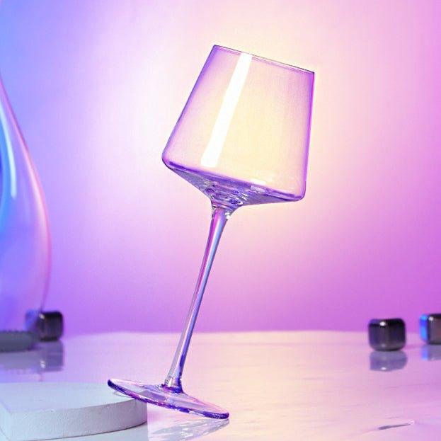 Minimalistic Burgundy Crystal Wine Glasses - MASU