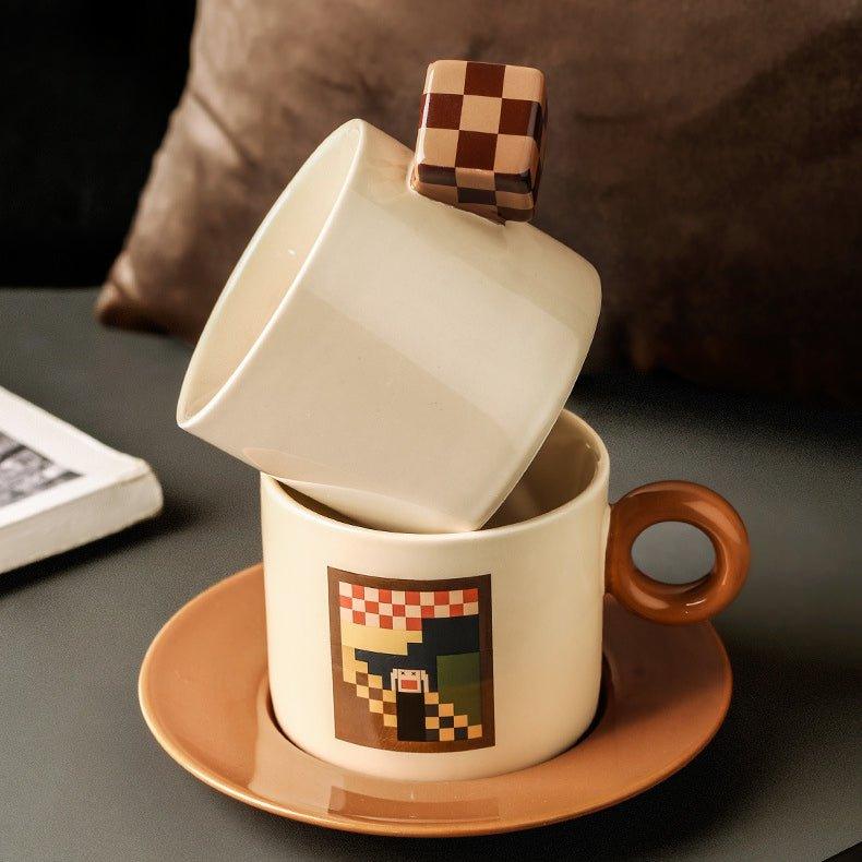 Ceramic Mosaic Art Themed Coffee Cup Sets - MASU