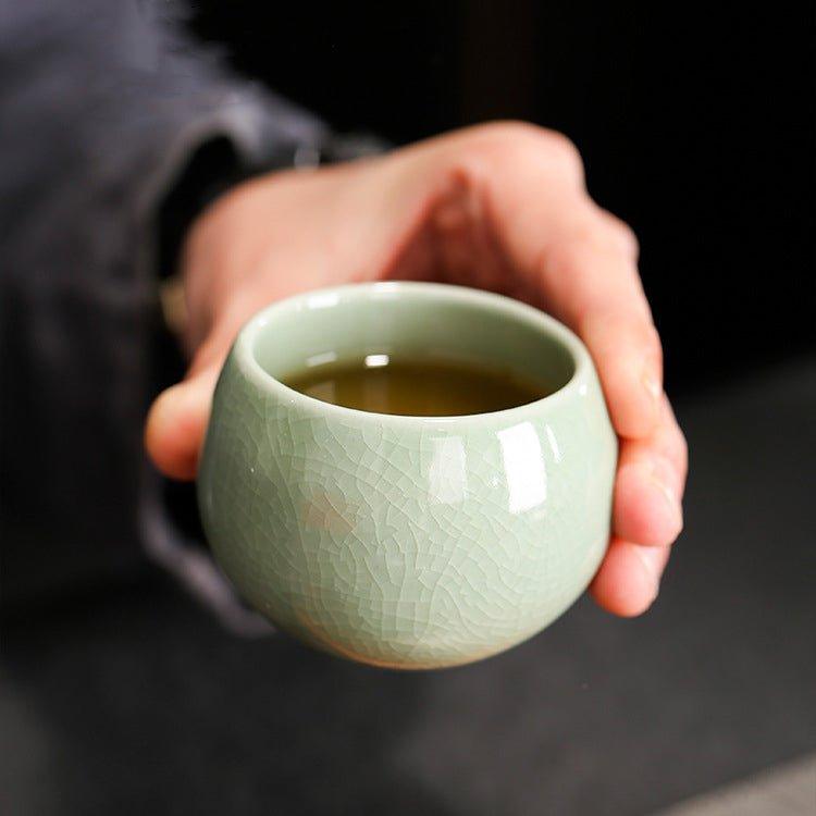 Oriental Handcrafted Ceramic Rounded Tea Cup Set - MASU