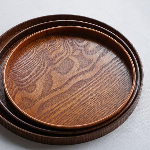 Japanese Circular Willow Wood Trays - MASU