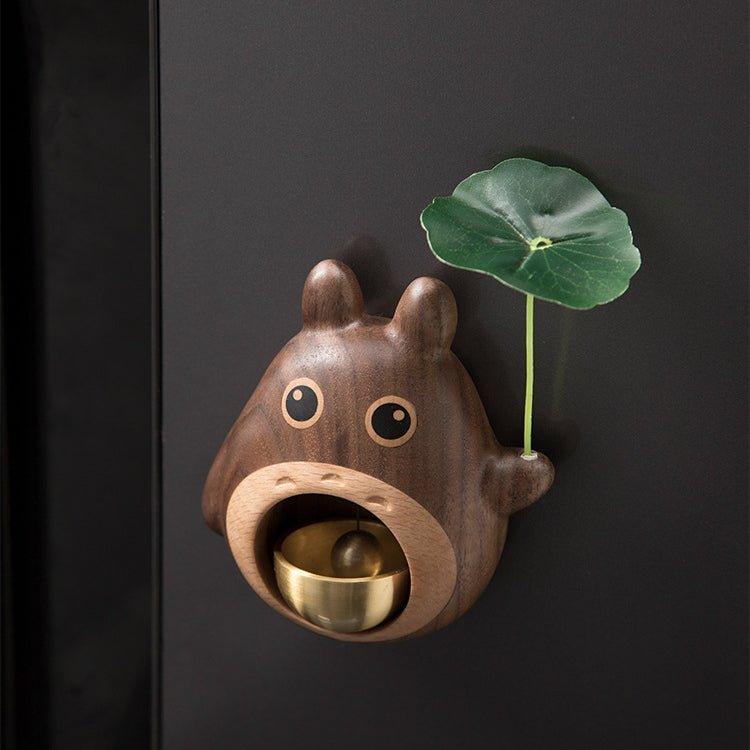 Handcrafted Wooden Totoro Doorbell With Metal Chime - MASU