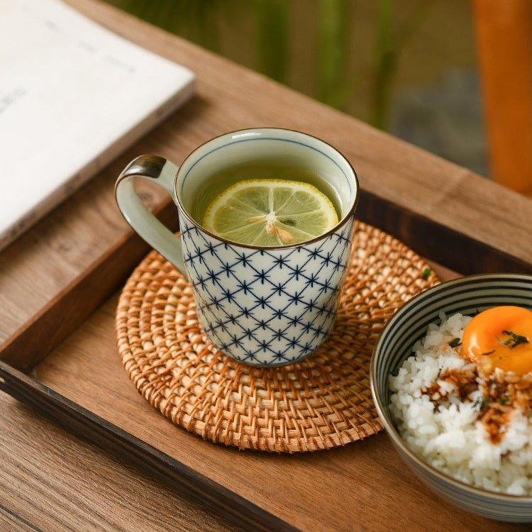 Japanese Handcrafted Ceramic Pattern Themed Tea Cups - MASU
