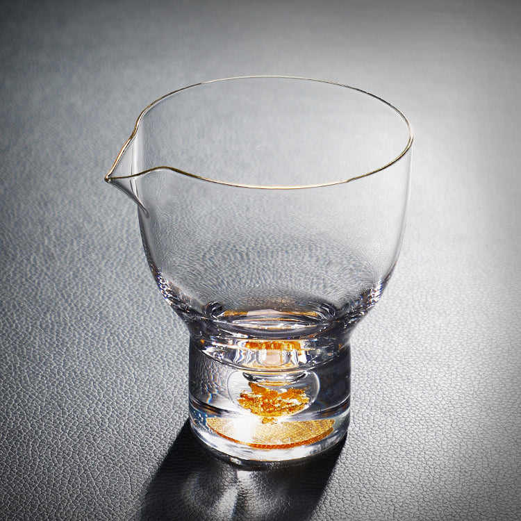 Gold Leaf Chinese Kung-Fu Tea Glass Cup Gift Sets - MASU