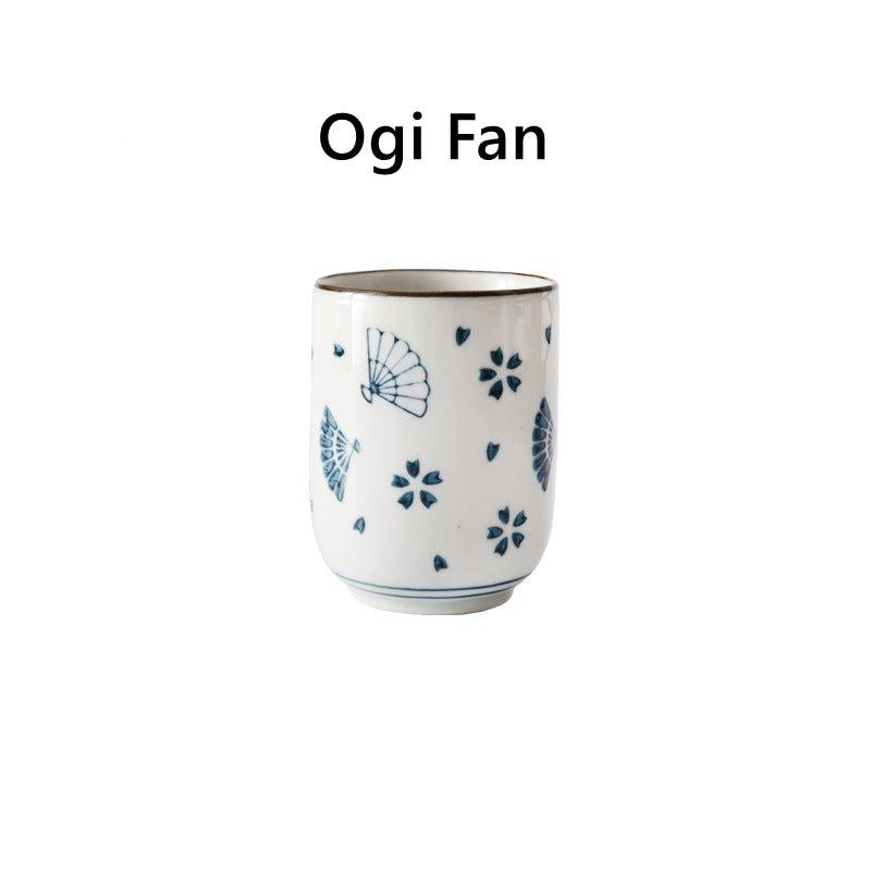Japanese Hand-painted Ceramic Straight Body Tea Cups - MASU