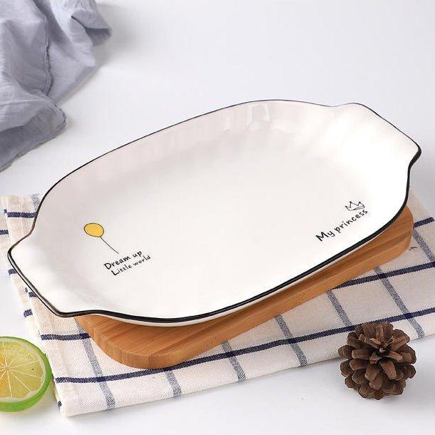 Honeymoon Ceramic Breakfast Plates - MASU