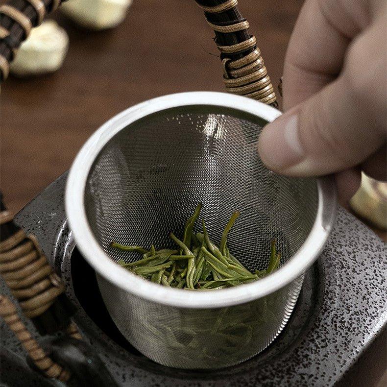 Japanese Mino Ware Handcrafted Ceramic Jade Tea Gift Set - MASU