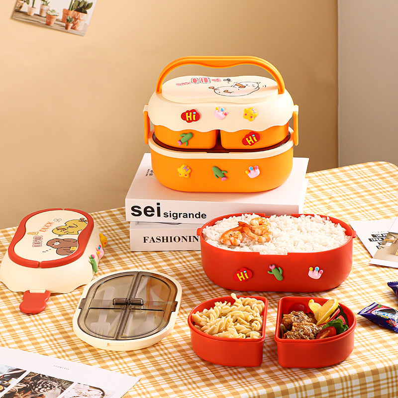 Cartoon Double Stack Children Bento Boxes - MASU