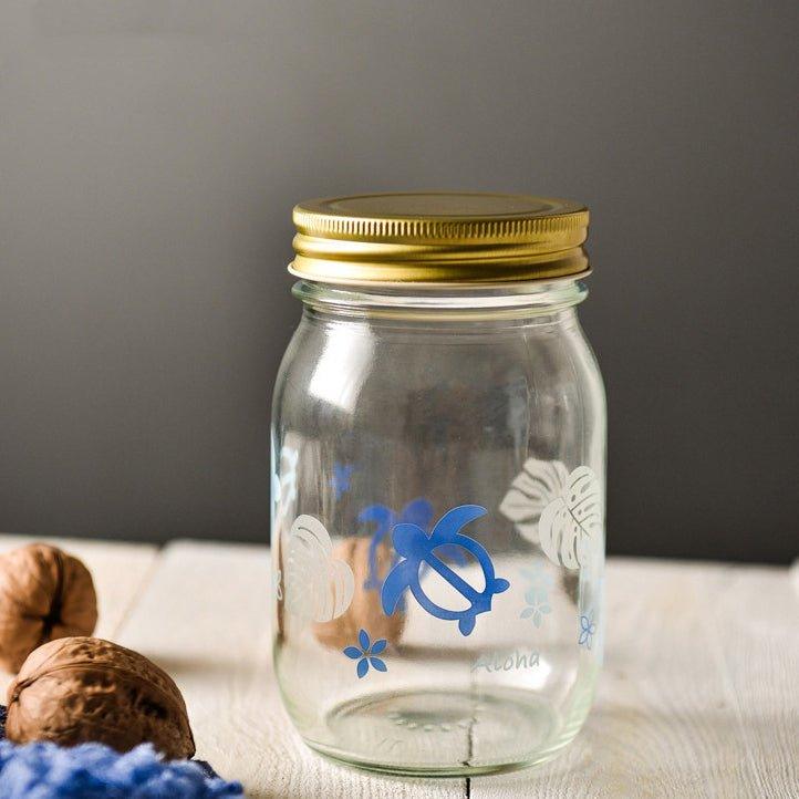 Japanese Hand-painted Glass Storage Glass Jar - MASU