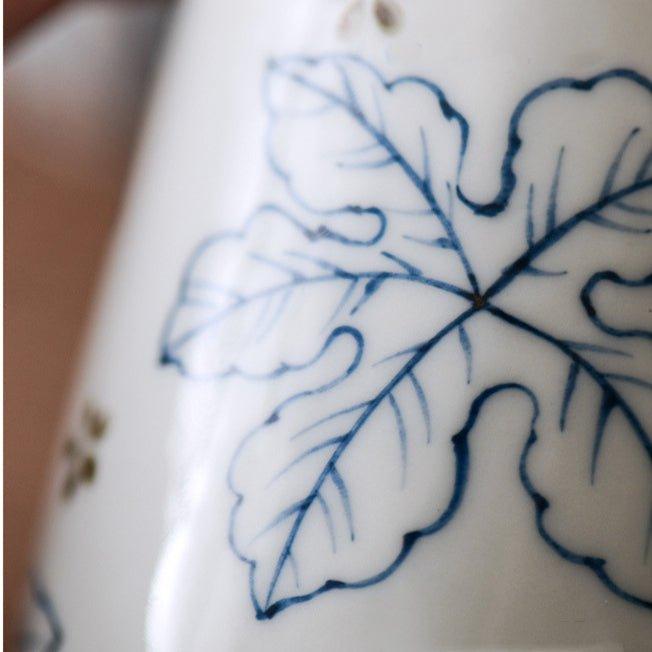 Japanese Hand-painted Ceramic Straight Body Tea Cups - MASU