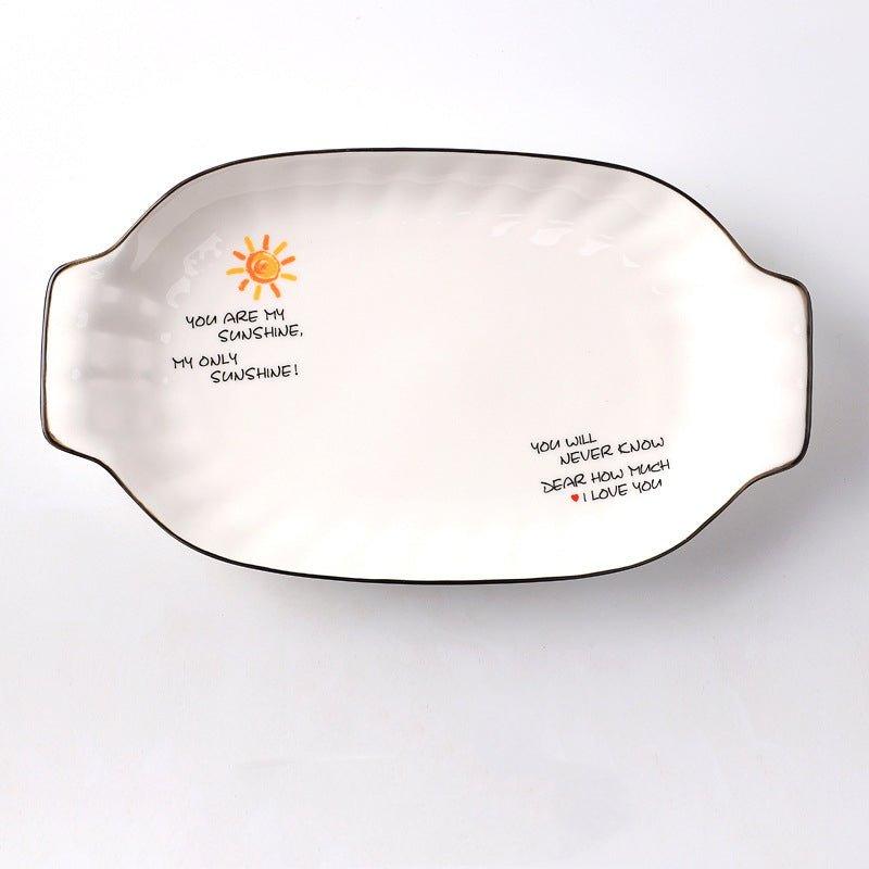 Honeymoon Ceramic Breakfast Plates - MASU