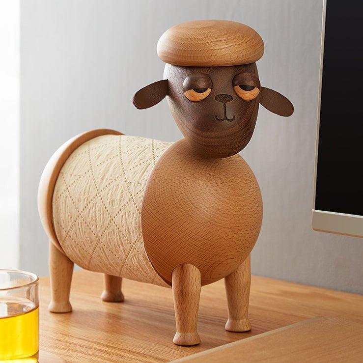 Handcrafted Animal Shaped Wooden Adjustable Toilet Roll Dispensers - MASU
