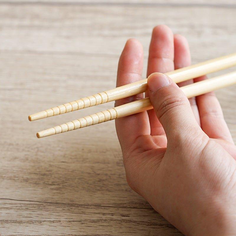 Japanese Bamboo Cartoon Themed Extended Chopsticks Dual Set - MASU