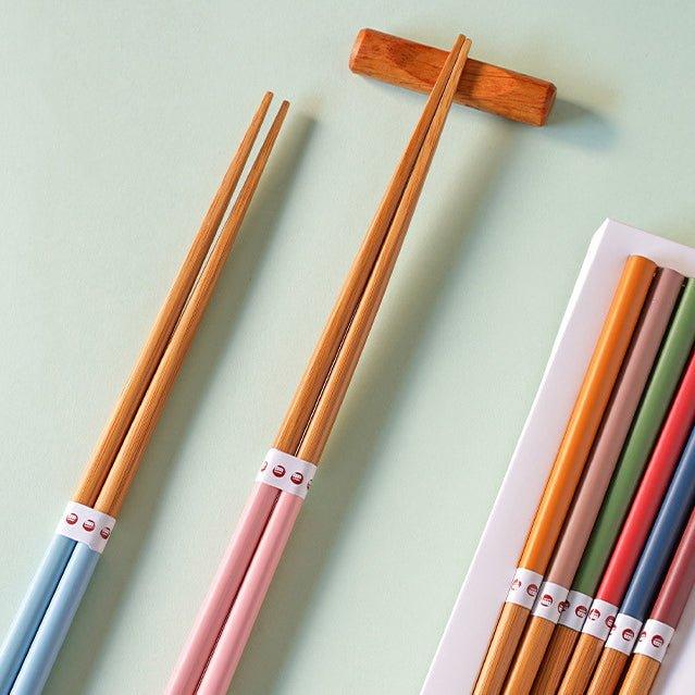Multi-Colors Japanese Bamboo Chopsticks Sets - MASU