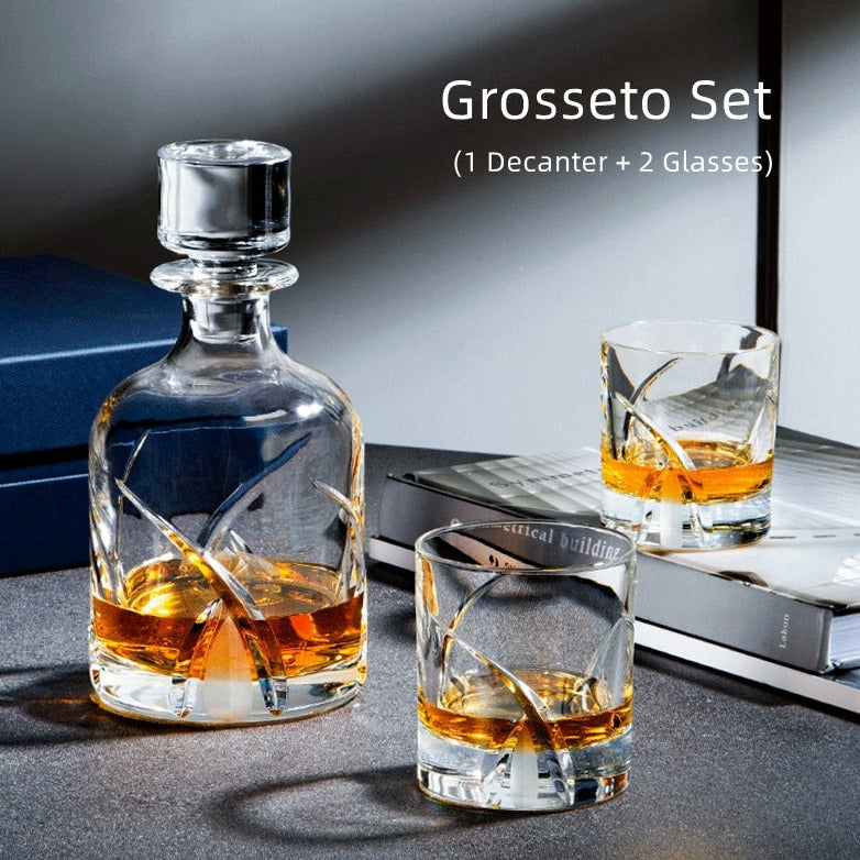 Davinci Italian Whisky Glasses With Decanter Sets - MASU