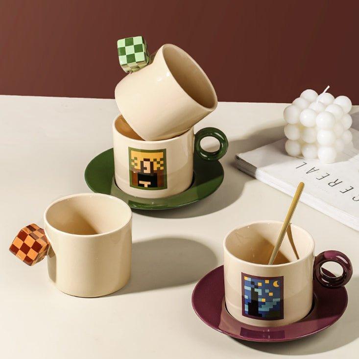Ceramic Mosaic Art Themed Coffee Cup Sets - MASU