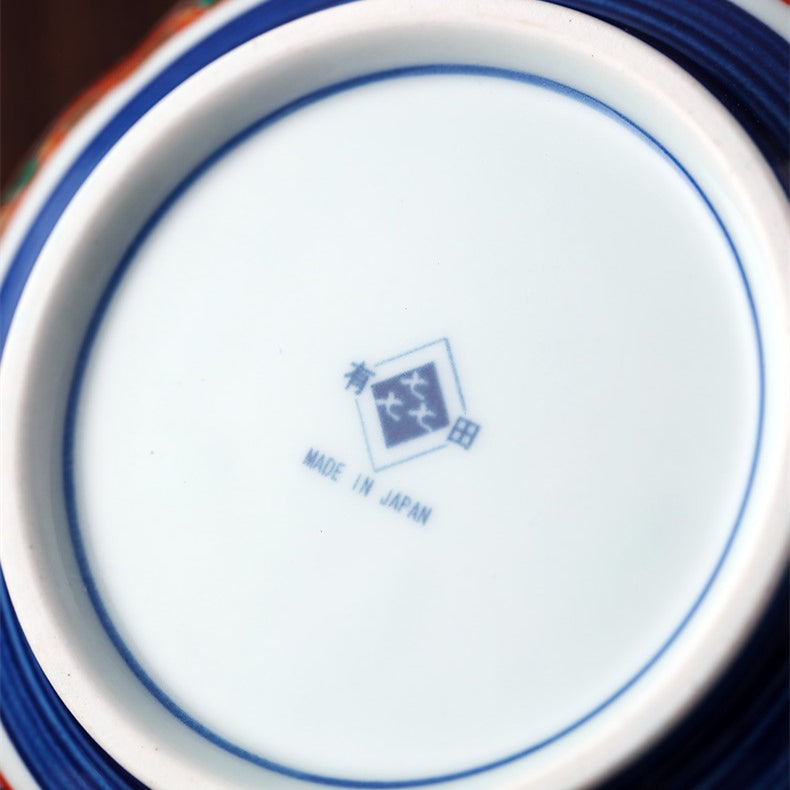 Japanese Handcrafted Mino Ware Court Dyed Bowls Set Of Five - MASU