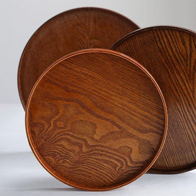 Japanese Circular Willow Wood Trays - MASU