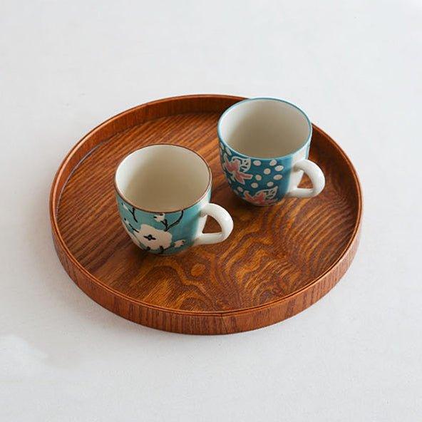 Japanese Circular Willow Wood Trays - MASU