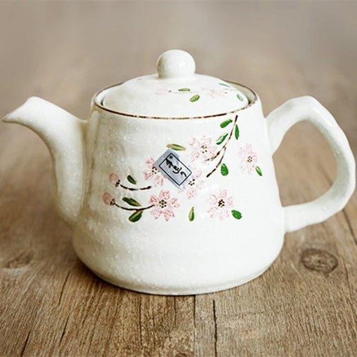 Japanese Handcrafted Ceramic Glazed Sakura Tea Gift Set - MASU