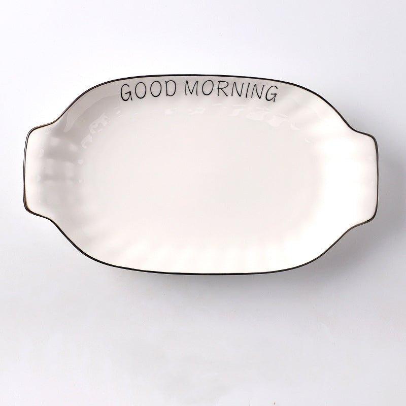 Honeymoon Ceramic Breakfast Plates - MASU