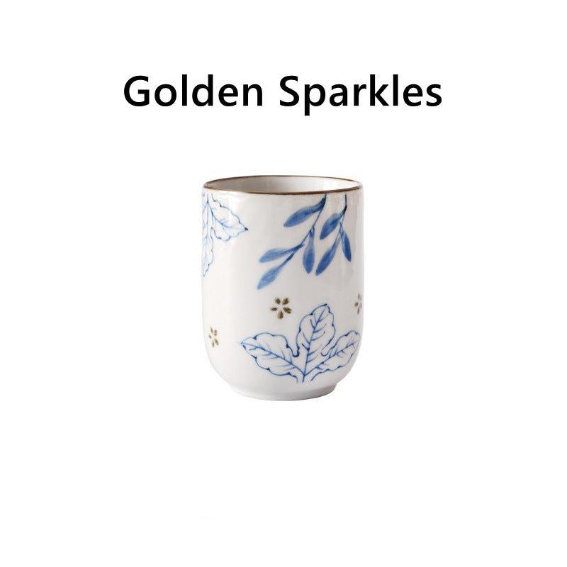Japanese Hand-painted Ceramic Straight Body Tea Cups - MASU