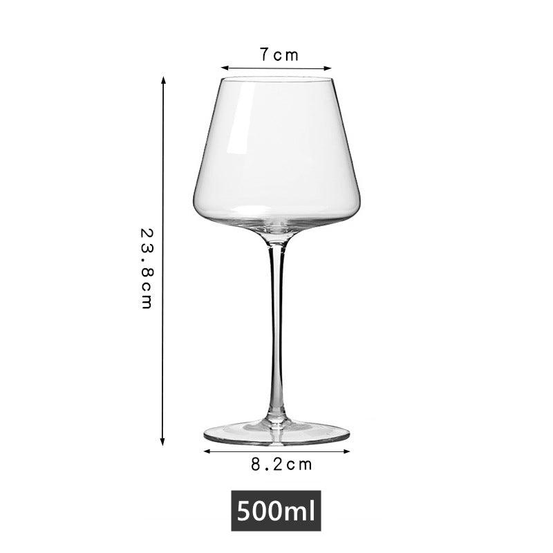 Minimalistic Burgundy Crystal Wine Glasses - MASU