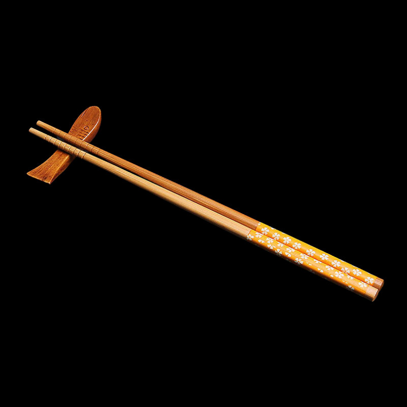 Japanese Handcrafted Sakura Bamboo Chopsticks Set - MASU