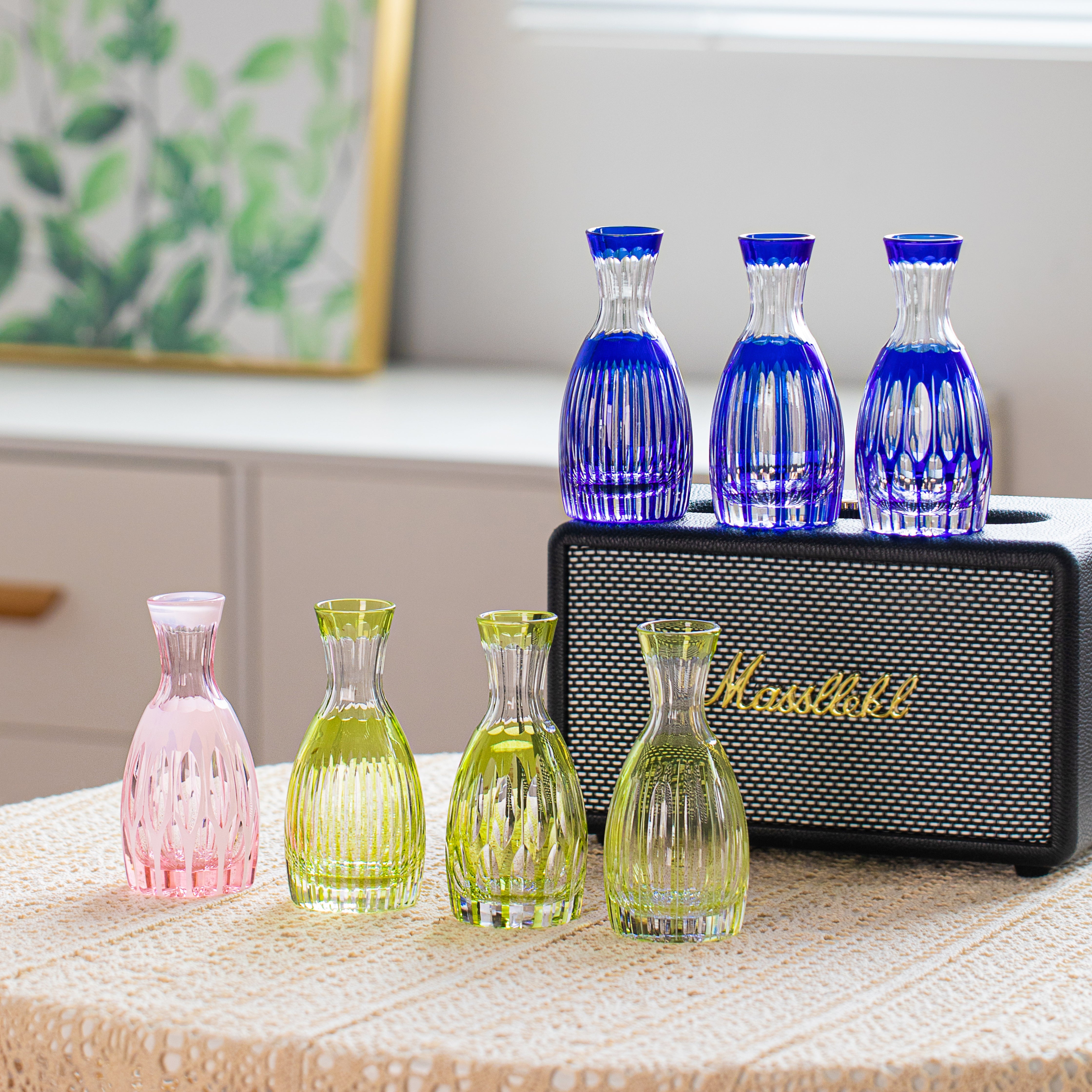 Edo Kiriko Handcrafted Komari Sake Collection