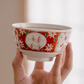 Mino Ware Fuka Rabbit Ceramic Bowl Set of Five - MASU