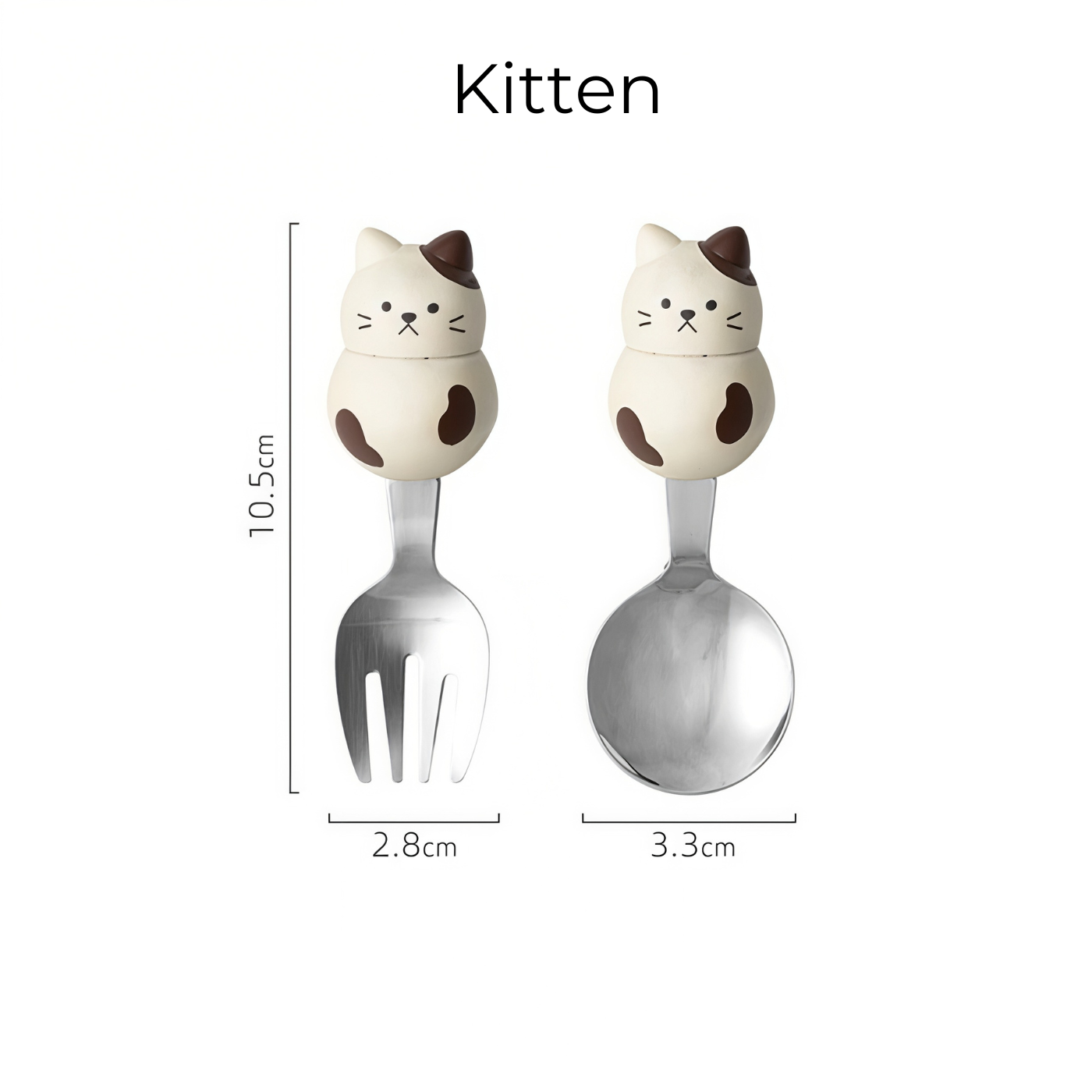 Japanese Handcrafted Pet Sculpture Wooden Handle Children's Utensil