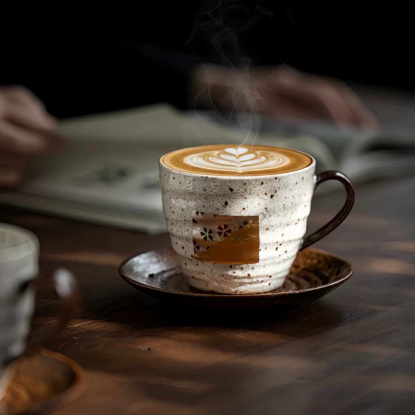 Shushi Gold And Silver Foil Ceramic Mug Pair