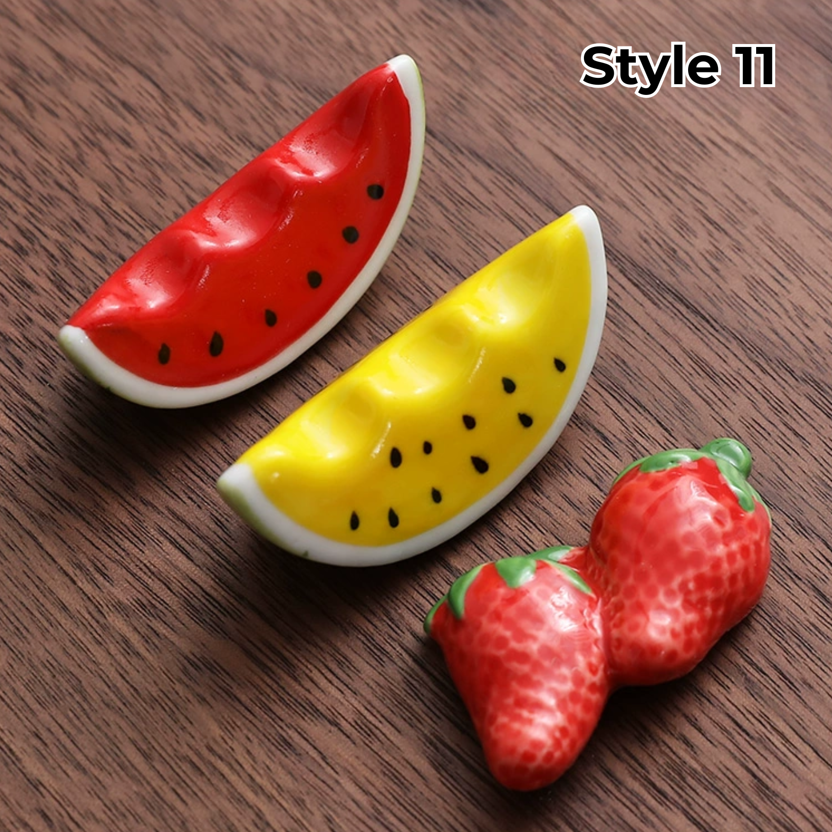 Animal & Fruit Handcrafted Ceramic Chopstick Rests Collection