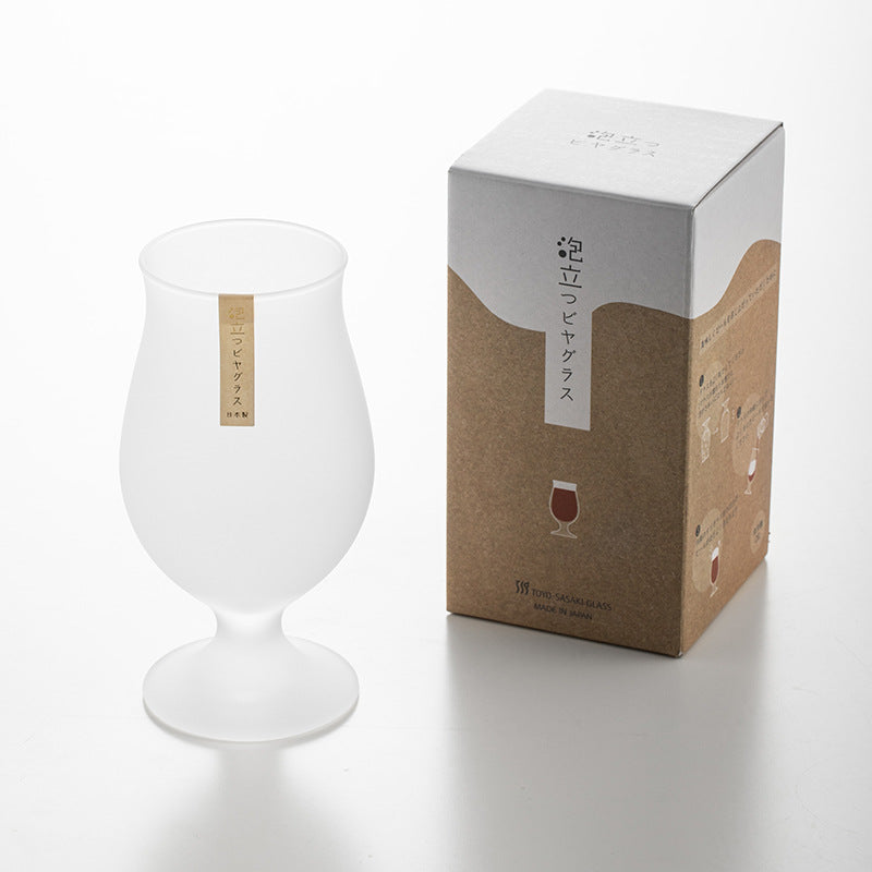 Vaso de cerveza Kumogiri esmerilado Toyo-Sasaki