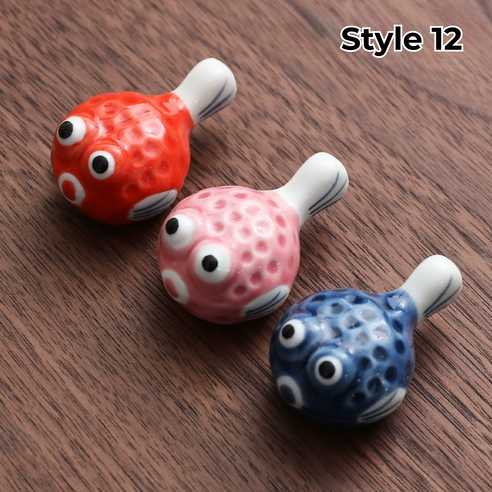 Animal & Fruit Handcrafted Ceramic Chopstick Rests Collection