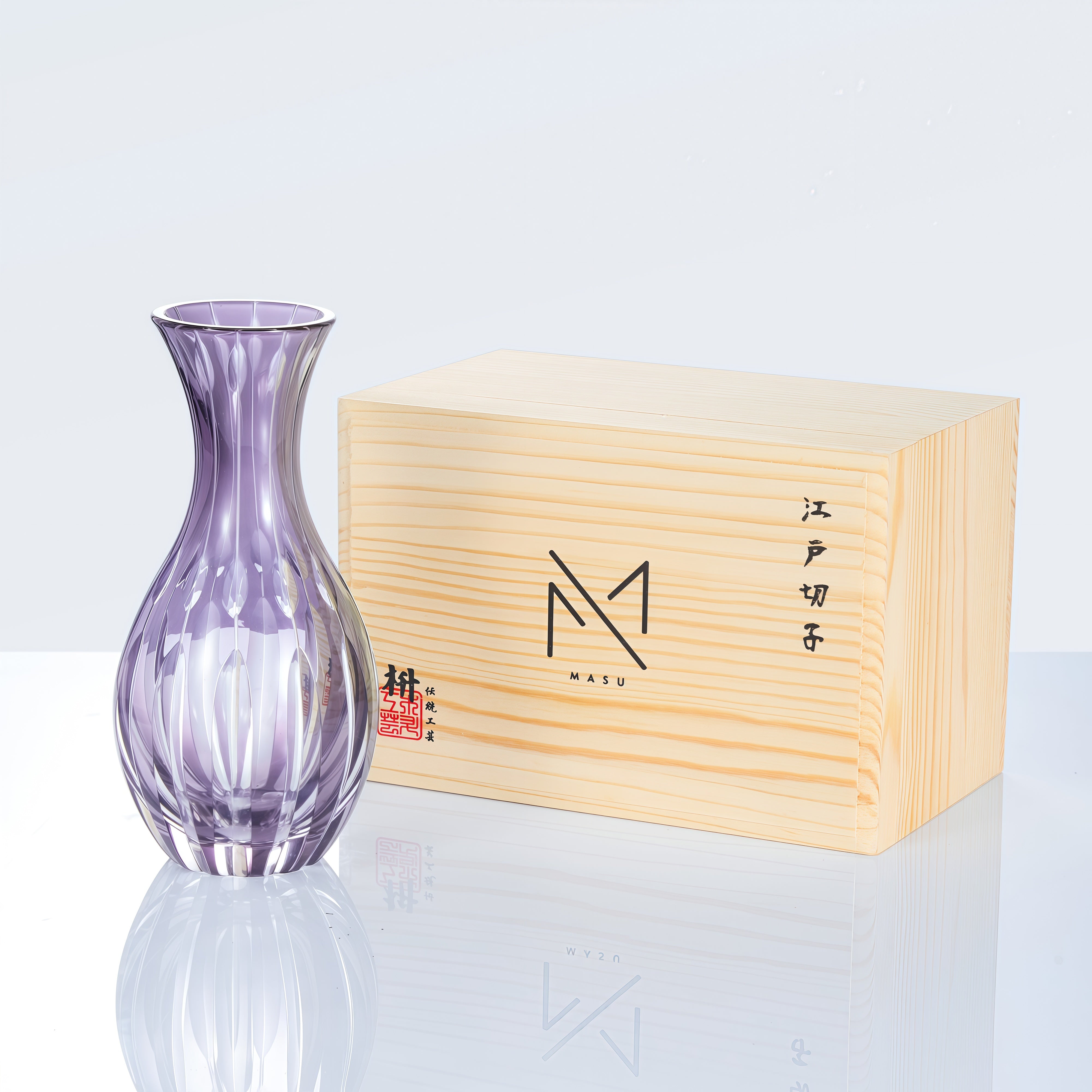 Edo Kiriko Handcrafted Murasaki Sake Collection