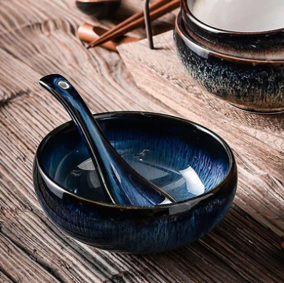 Japanese Gloss Glazed Ceramic Bowls