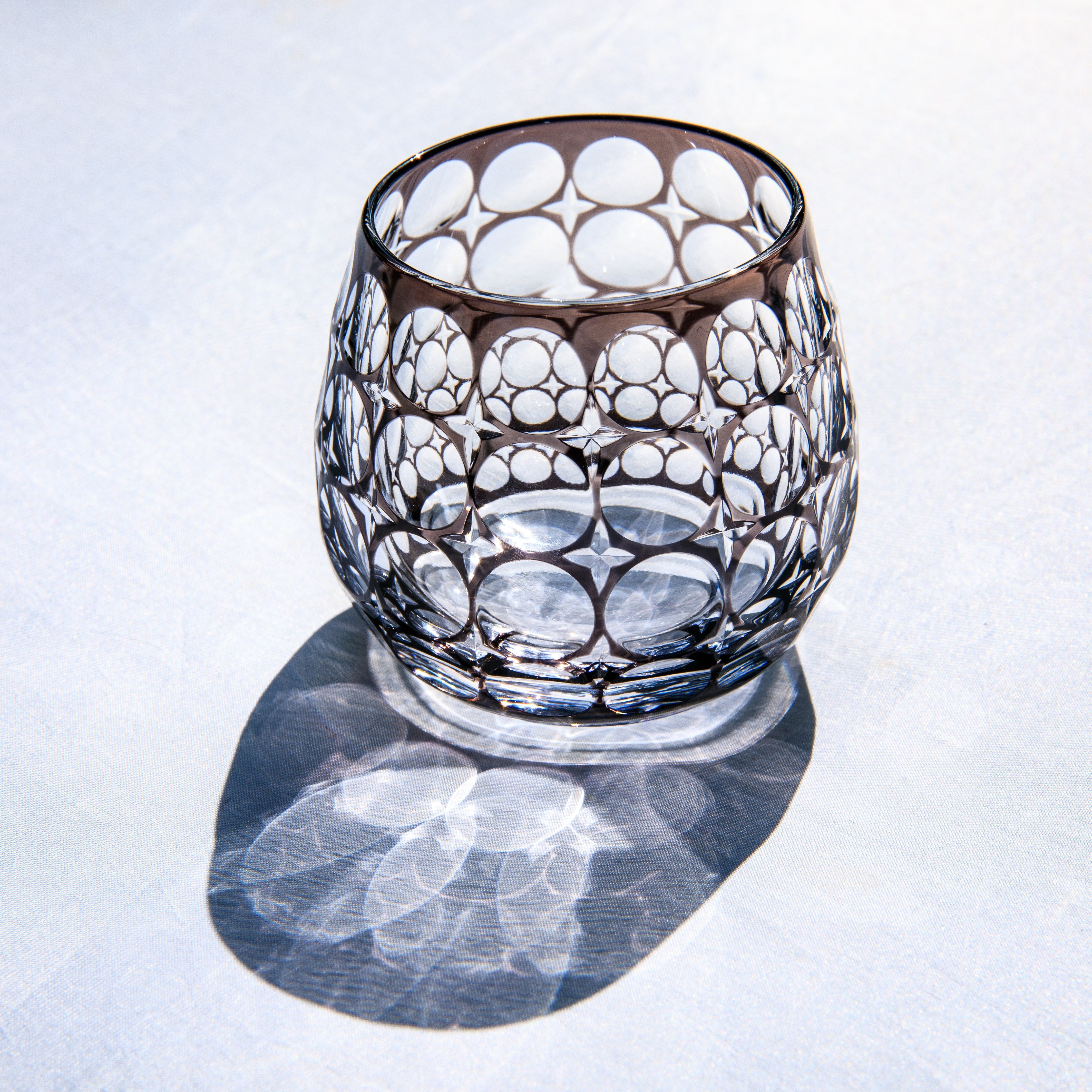 Edo Kiriko Handcrafted Hanamaru Whisky Glass Collection