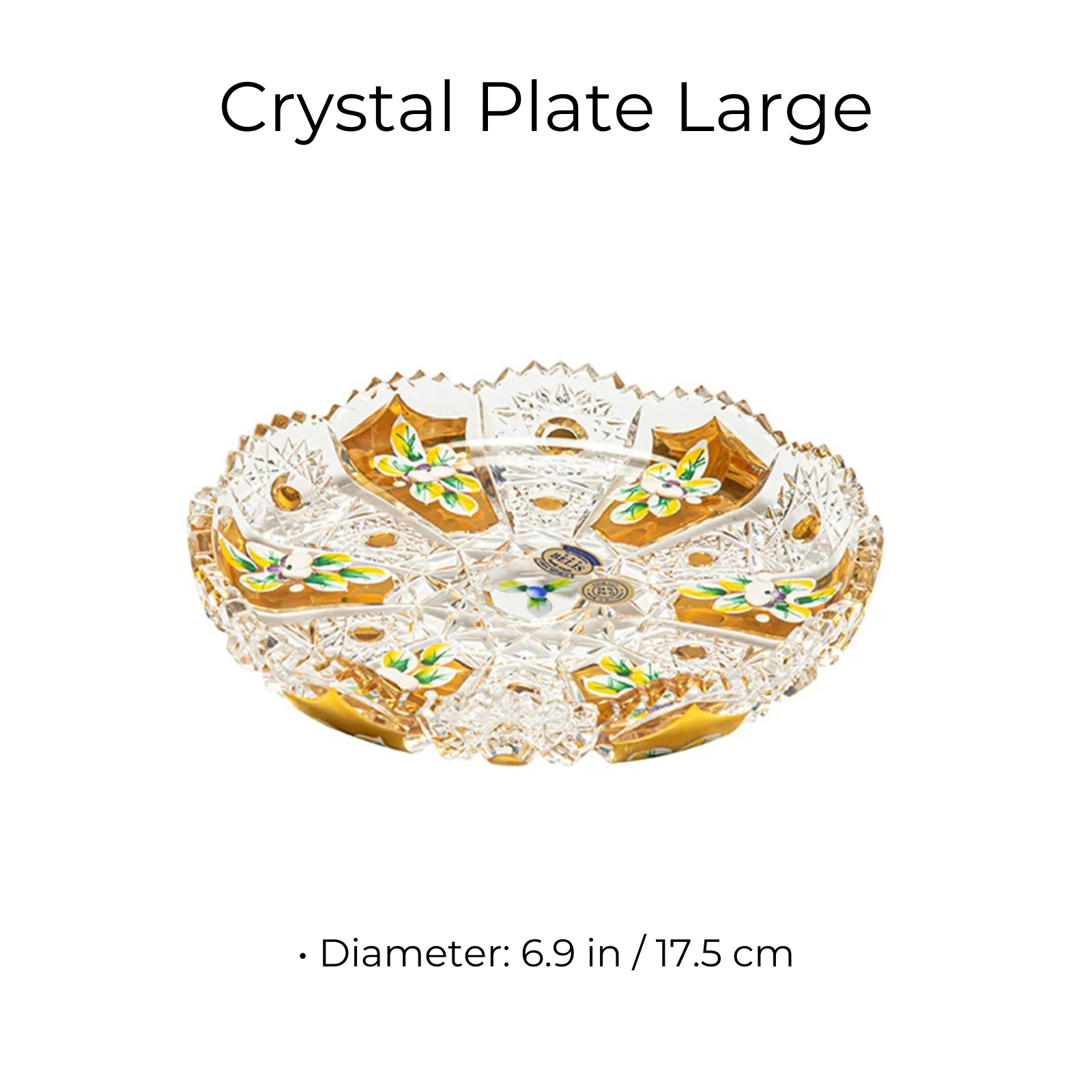 Bohemian Crystal Gilded Enamel Candy Bowl And Dish Collection