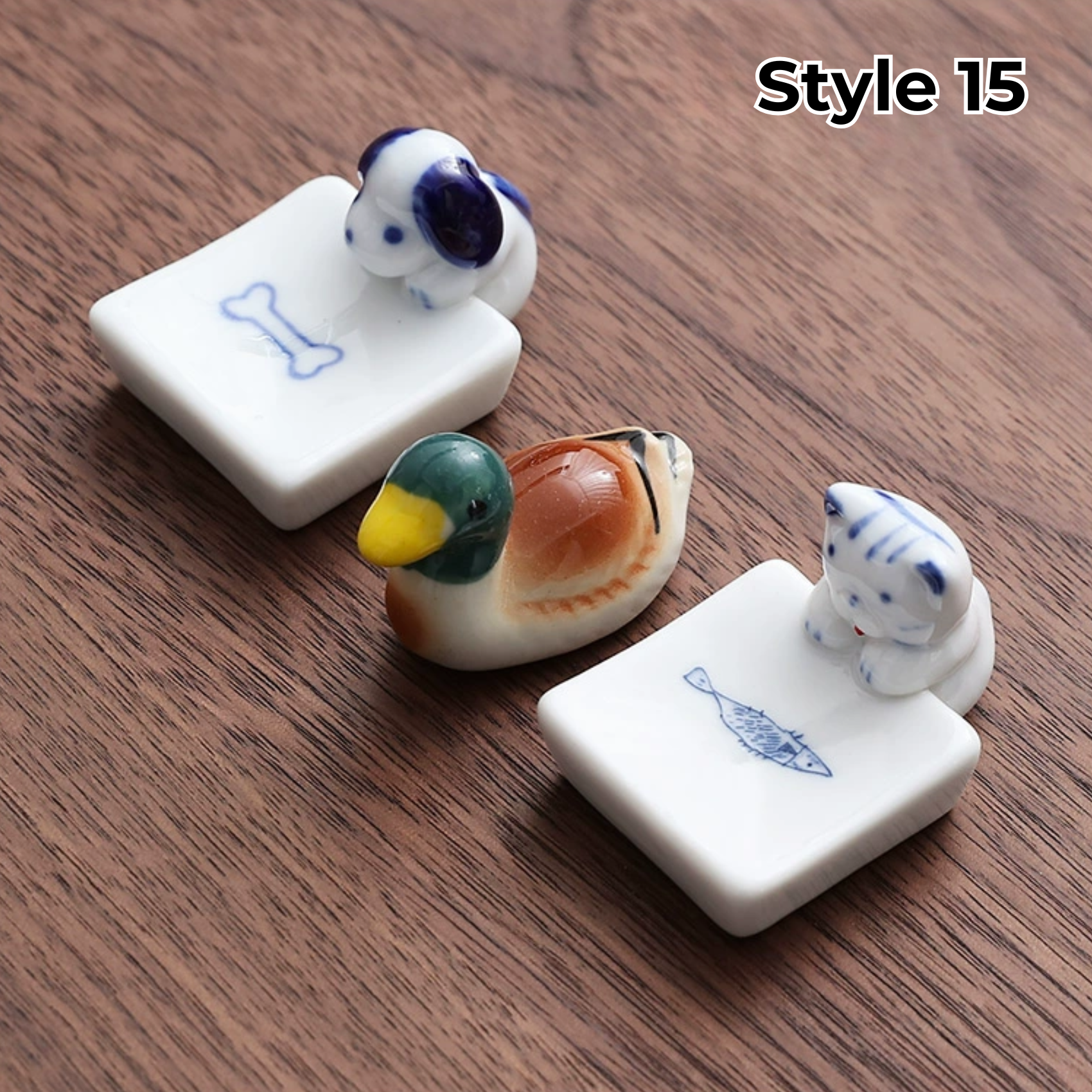 Animal & Fruit Handcrafted Ceramic Chopstick Rests Collection